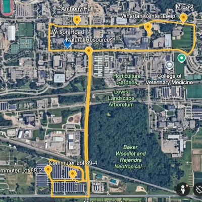 SpartanXpress campus route