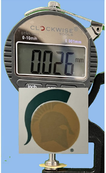 Lignin wood film 25 micrometers in thickness