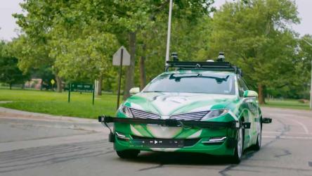 MSU Mobility vehicle on the road